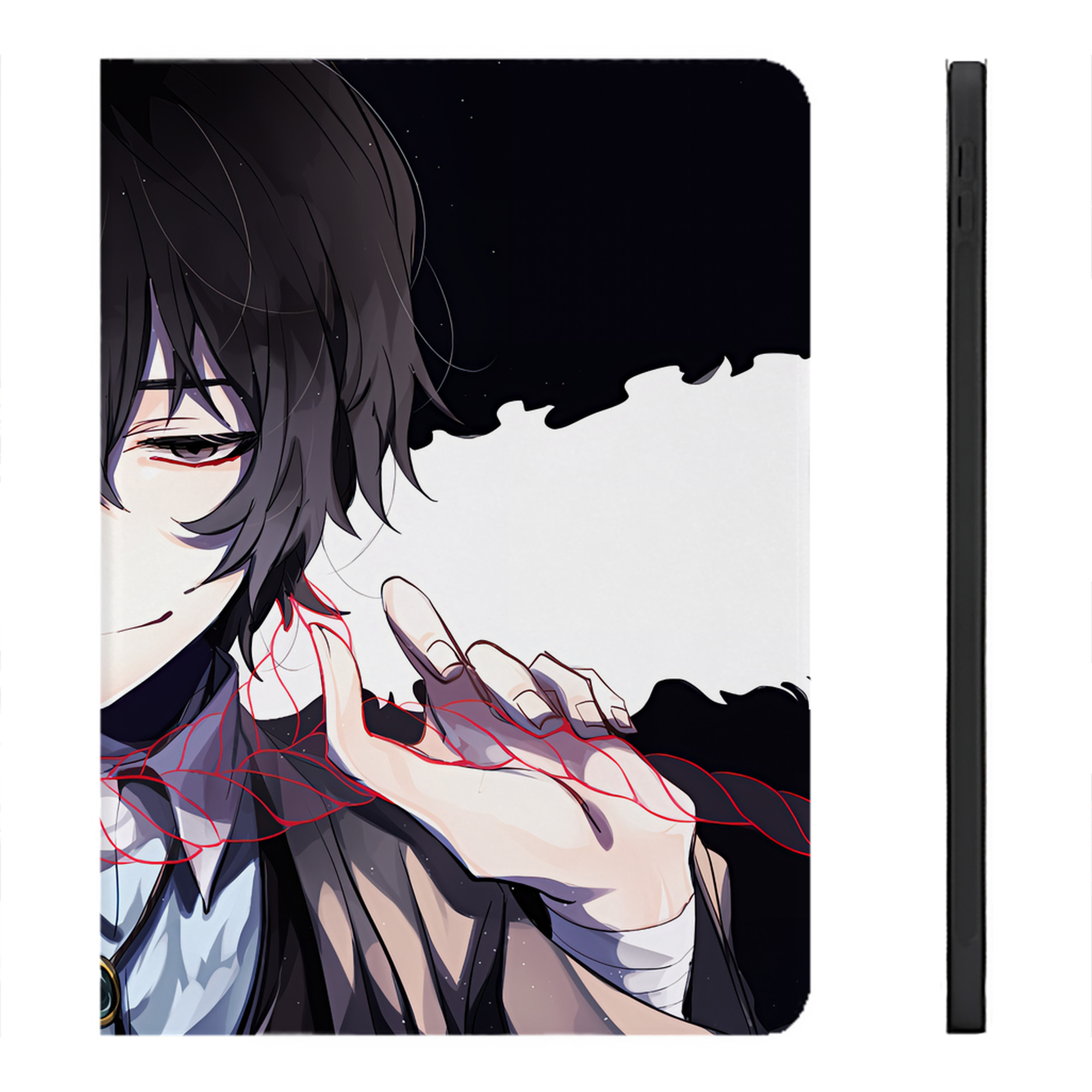 （画像用） 文豪ストレイドッグス Bungo Stray Dogs IPadケース ペンホルダー付き ブックスタイルデザイン